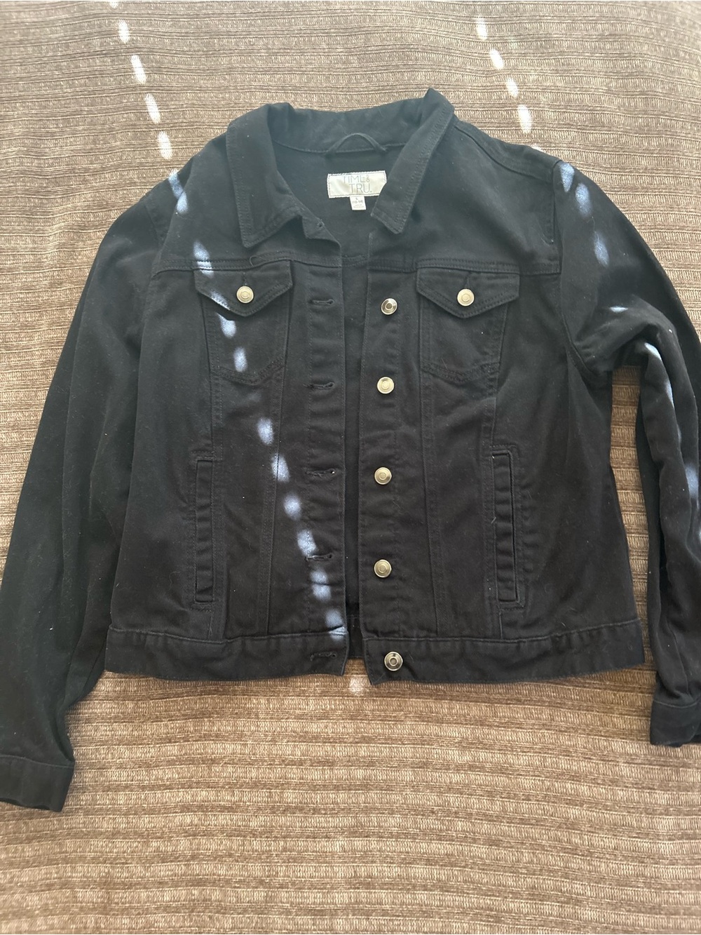 Time and Tru Black Denim Jacket - Women's
